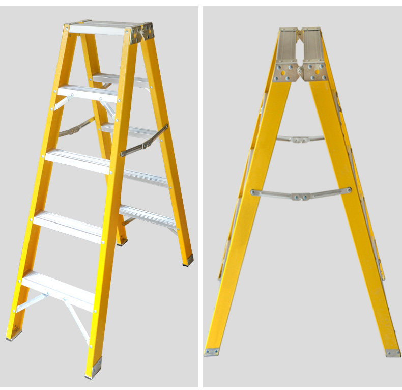 绝缘工程梯 玻璃钢梯电工梯折叠梯人字梯双侧工程梯 加厚绝缘梯