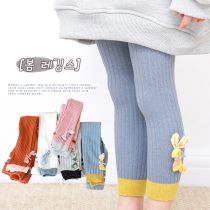 Childrens leggings spring and autumn thin leggings girls cotton pantyhose foreign women baby ankle-length pants