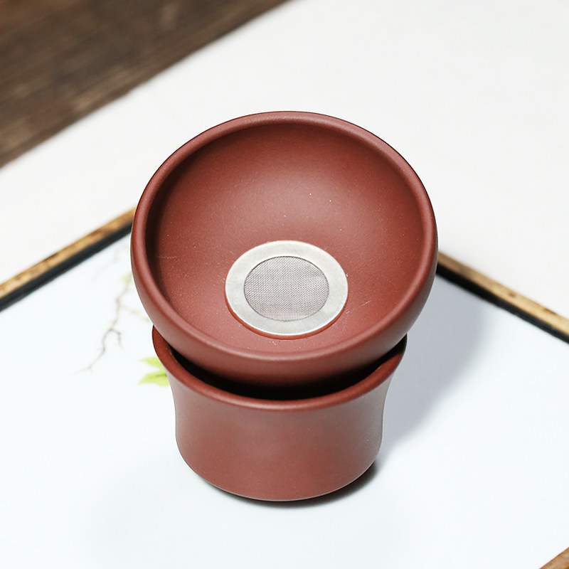 紫砂茶漏器茶滤茶叶不锈钢过滤网茶隔创意泡茶器茶具配件
