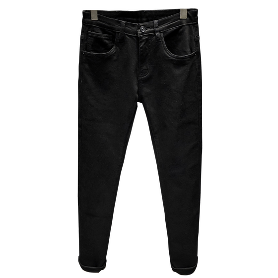 Solid color white simple high-end stretch men's jeans spring and summer Korean style small feet trendy casual slim straight tube Solid color white simple high-end stretch men's jeans spring and summer Korean style small feet trendy casual slim straight tube