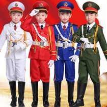 Kindergarten primary and secondary school students flag-raising hand clothing Childrens flag class Honor guard clothing Drum and bugle team Young pioneers clothing