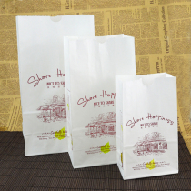 Huaxin Tiancheng food paper bag greaseproof paper bag square bottom bag paper bag biscuit packaging paper bag Baking takeaway bag