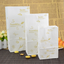 Huaxin Tiancheng No 2 4 6 square bottom snack bag White kraft paper biscuit bag mechanism upright packing bag 50