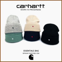 Carhart carhartt small logo embroidered tooling knitted hat men and women cold hat winter couple students warm skiing
