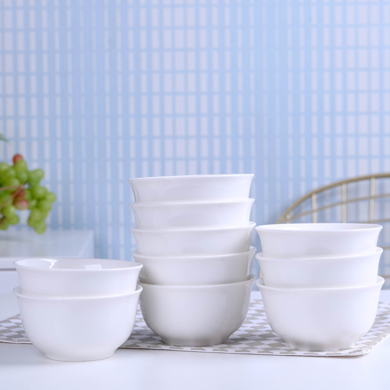 Household utensils for 10 a to pure single ceramic bowl noodles bowl of rice bowls bird 's nest ten little soup bowl