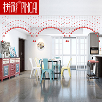 Bead curtain Door curtain Crystal curtain Bead living room partition Modern European bead kitchen household curved simple door curtain
