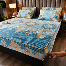 European latex mat three-piece bed hats ice silk mat washable summer air conditioning mat soft mat foldable