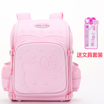 KT Hello Kitty schoolbag Primary School students 1-3-6 Grade 2 Ridge protection cute backpack girl waterproof and rainproof