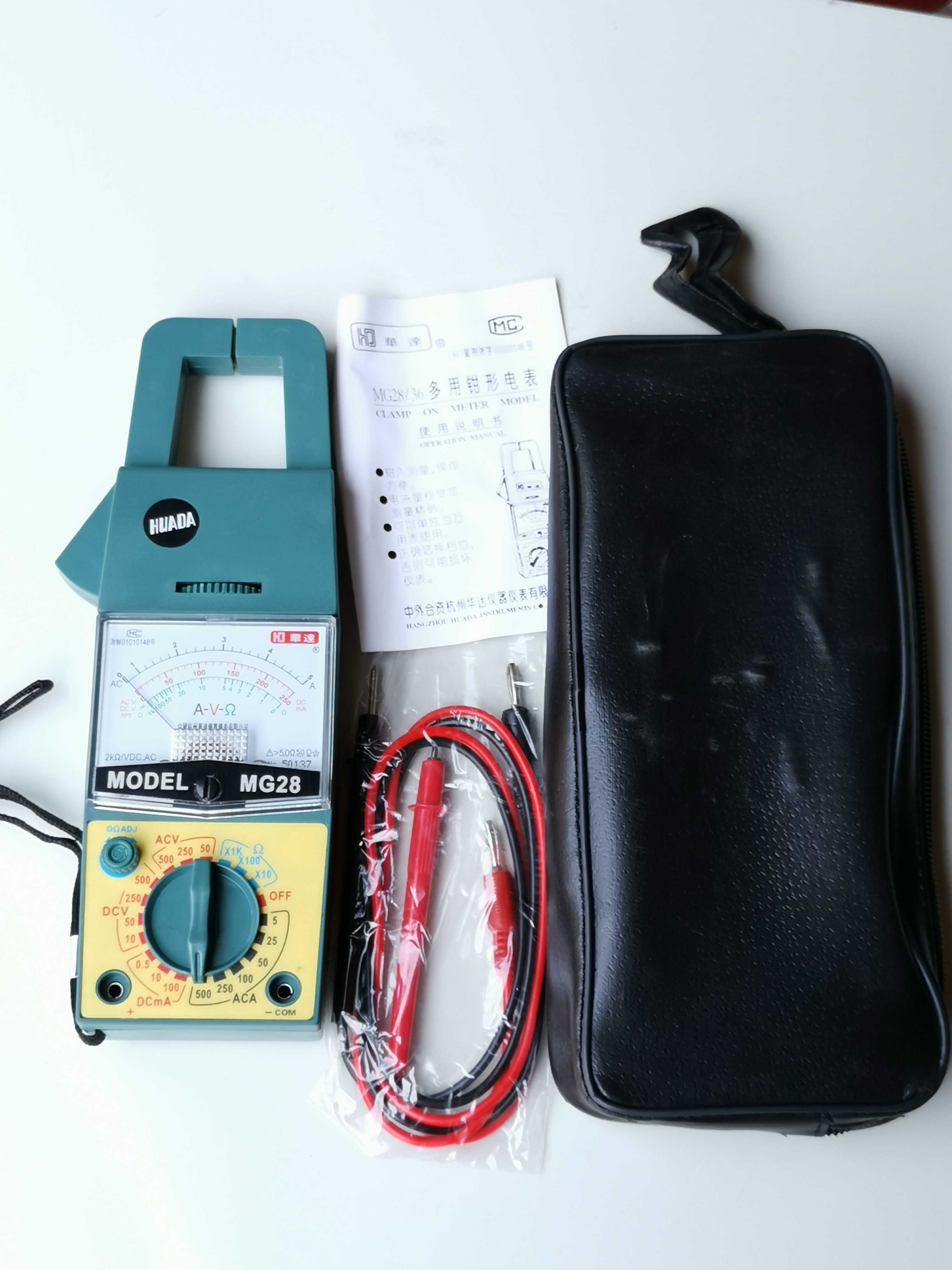 mg28钳形电流表钳形万用表指针式钳形表500a 迷你型mg27b掌中钳表