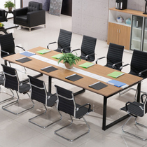 Guiyang conference table long table simple modern negotiation table and chair combination long bar Office reception table Workbench rectangular