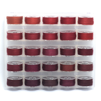 10# wine red series small roll sewing thread jujube hand-made fabric DIY hand stitching group 1500 color