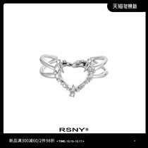 (New) RSNY heart-shaped Thorn bracelet female exaggerated personality niche Design Tide Simple Love ins bracelet