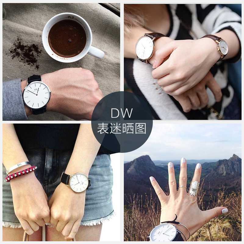 DanielWellington手表女 皮带石英表 丹尼尔惠灵顿进口正品DW手表产品展示图3