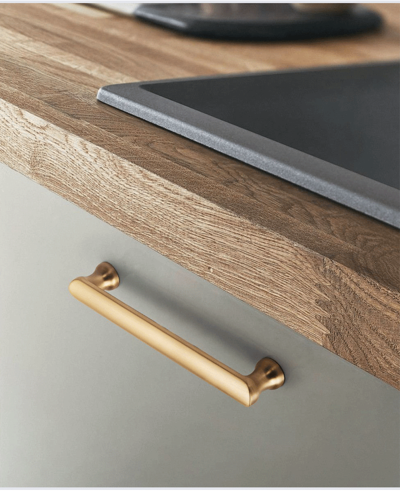 帝宇柜门拉手金色现代简约衣柜门把手北欧橱柜抽屉黑灰色加长拉手