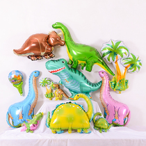 Childrens birthday Placement Balloon Cartoon Dinosaur Aluminum Film Balloon Birthday Groveling Items Party Venue Decorated Balloons