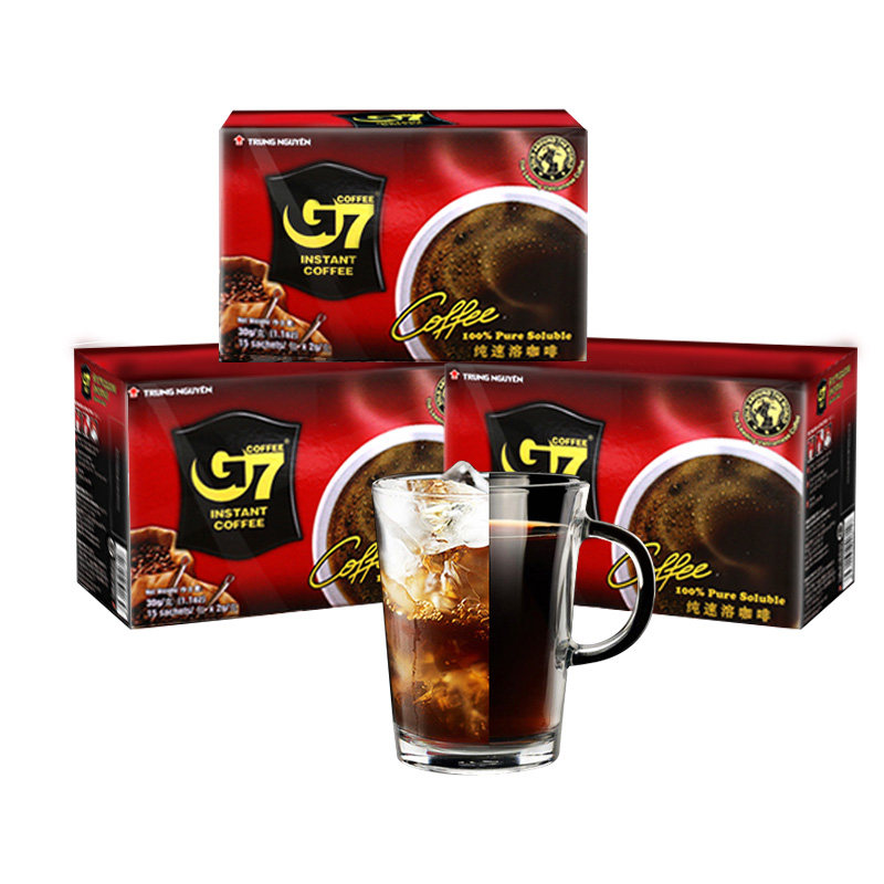 越南进口g7黑咖啡3盒45杯(热品库)