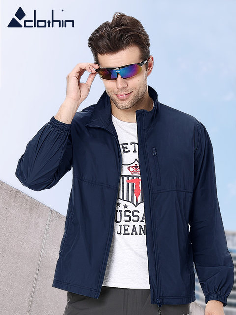 Sun proof clothing men's skin coat summer windbreaker outdoor sports coat ultra thin and breathable sunscreen clothing fishing quick drying Sun proof clothing men's skin coat summer windbreaker outdoor sports coat ultra thin and breathable sunscreen clothing fishing quick drying