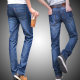 Jeans ຜູ້ຊາຍຊື່ໄວຫນຸ່ມວ່າງຂະຫນາດໃຫຍ່ທຸລະກິດບາດເຈັບແລະກະທັດຮັດ summer ບາງ pants ຍາວຜູ້ຊາຍພາກຮຽນ spring ແລະດູໃບໄມ້ລົ່ນ