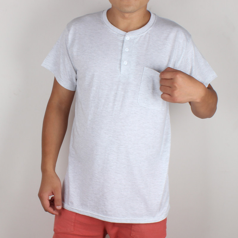 中老年短袖 老头衫开扣带兜短袖 纯棉汗布短袖 老式汗布汗衫短袖