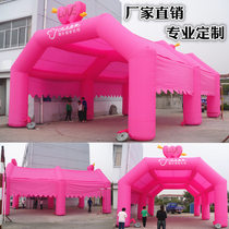 Inflatable tent Banquet tent sunshade Xipeng Wedding tent Double arch column pentagonal dragon and phoenix stage rainproof