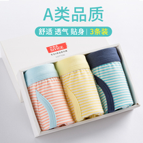 Childrens underwear middle-aged boys shorts four-corner leggings boys Mens cotton boxers 12-15 years old