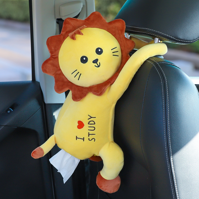 creative car tissue box car with hanging paper drawer car cute leather monkey car interior decoration products