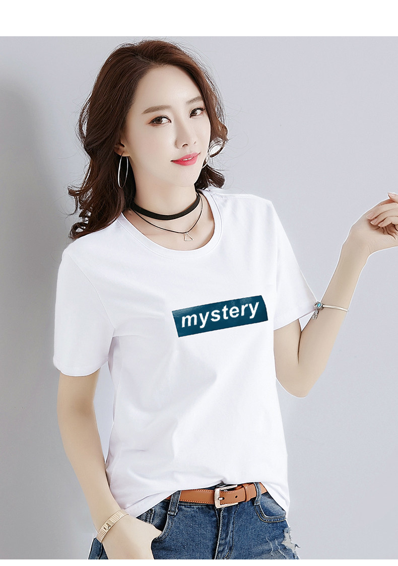 超火cec上衣服纯棉白色t恤女短袖夏装2019新款