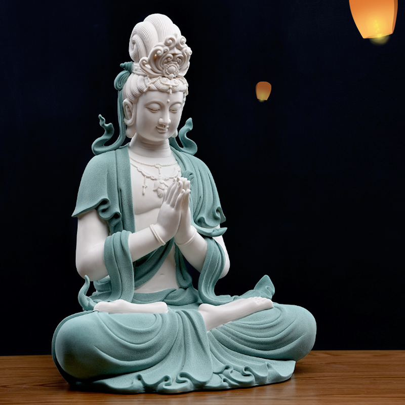 Blessing of Oriental clay ceramic guanyin furnishing articles dehua white porcelain its art club house sitting room porch decoration