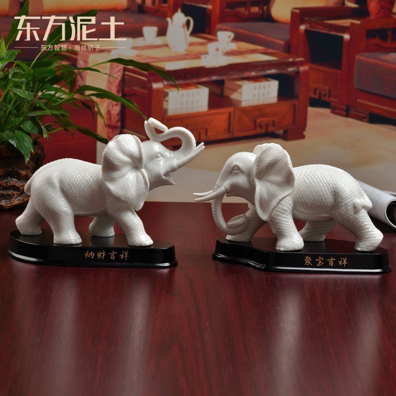 Oriental clay ceramic creative furnishing articles home sitting room desktop decoration/lucky elephant D13-102