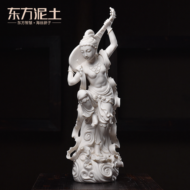 Oriental clay ceramic porcelain carving art masters of dehua white porcelain Su Xianzhong/voice of the silk road D30-19 b