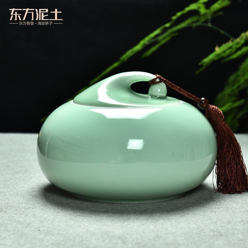 The east mud tanks creative small tea table office furnishing articles desktop celadon ceramic sitting room adornment handicraft