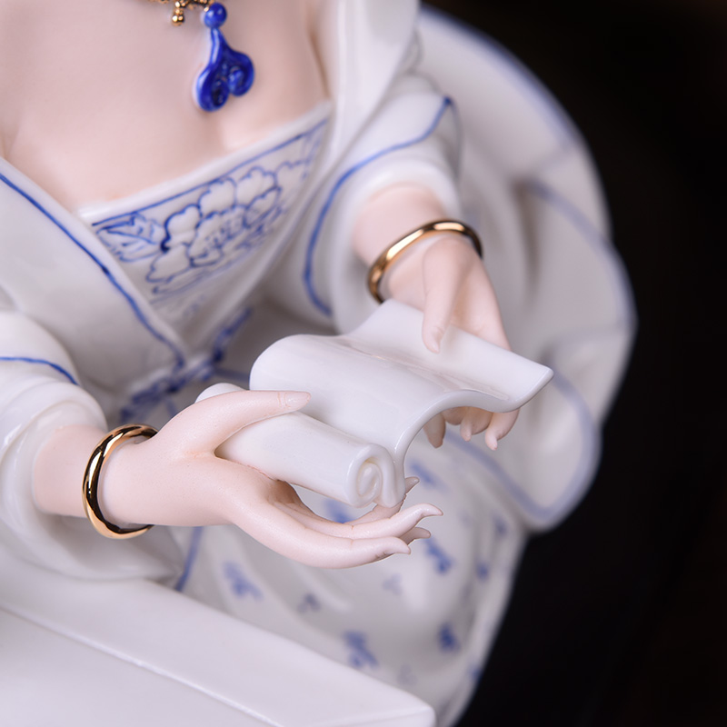 Oriental classic beauty place Chinese soil ceramics study ancient frame sitting room adornment/got connected to chassis