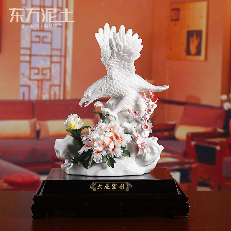 Oriental soil dehua ceramic flower its art furnishing articles business gifts and leadership/future