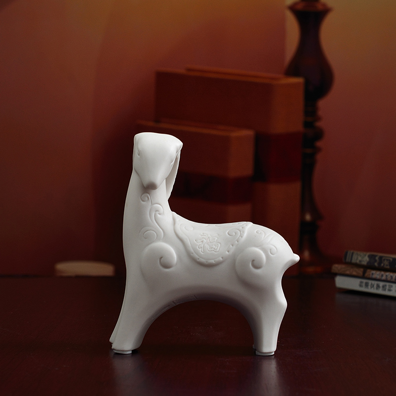 Oriental clay ceramic three Yang kaitai sheep furnishing articles new version into gifts/three Yang kaitai, fu lu shou