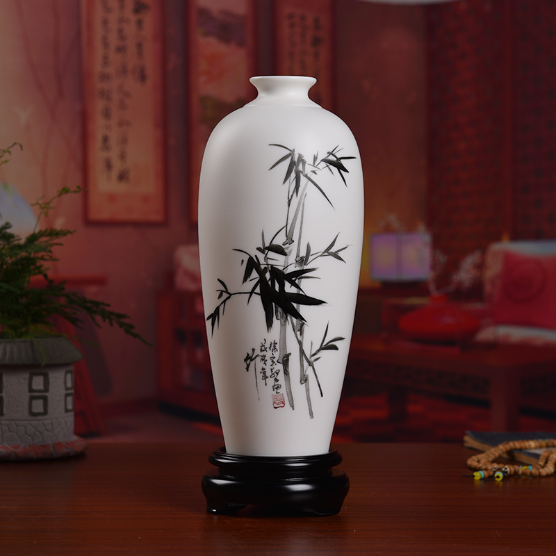 Oriental soil hand - made ceramic vase furnishing articles Chinese style household adornment art/by patterns