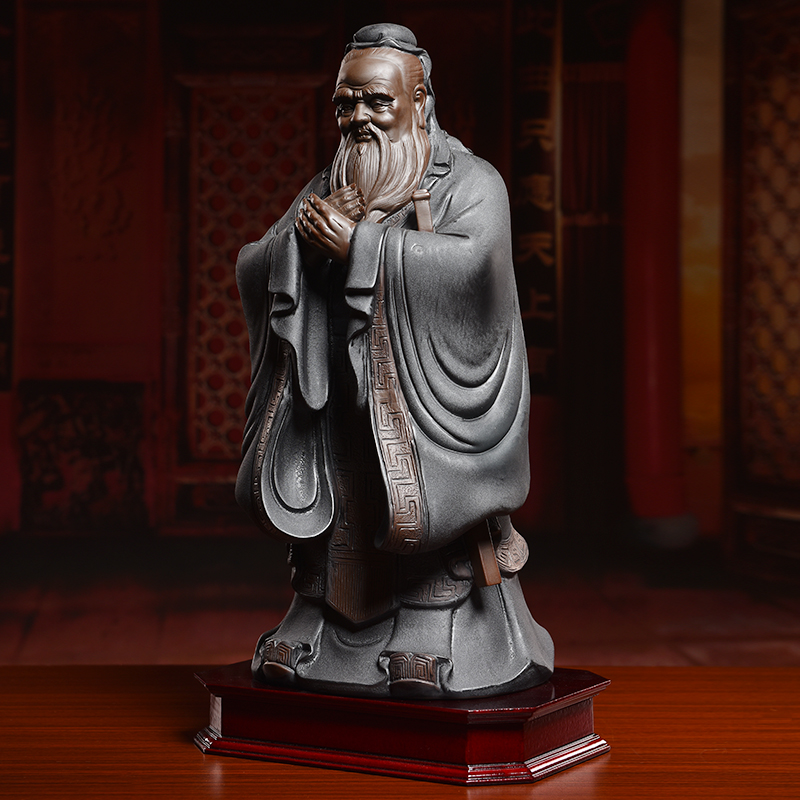 Oriental clay ceramic Confucius furnishing articles, the sitting room is the study of new Chinese style desk desktop decoration to the the teacher