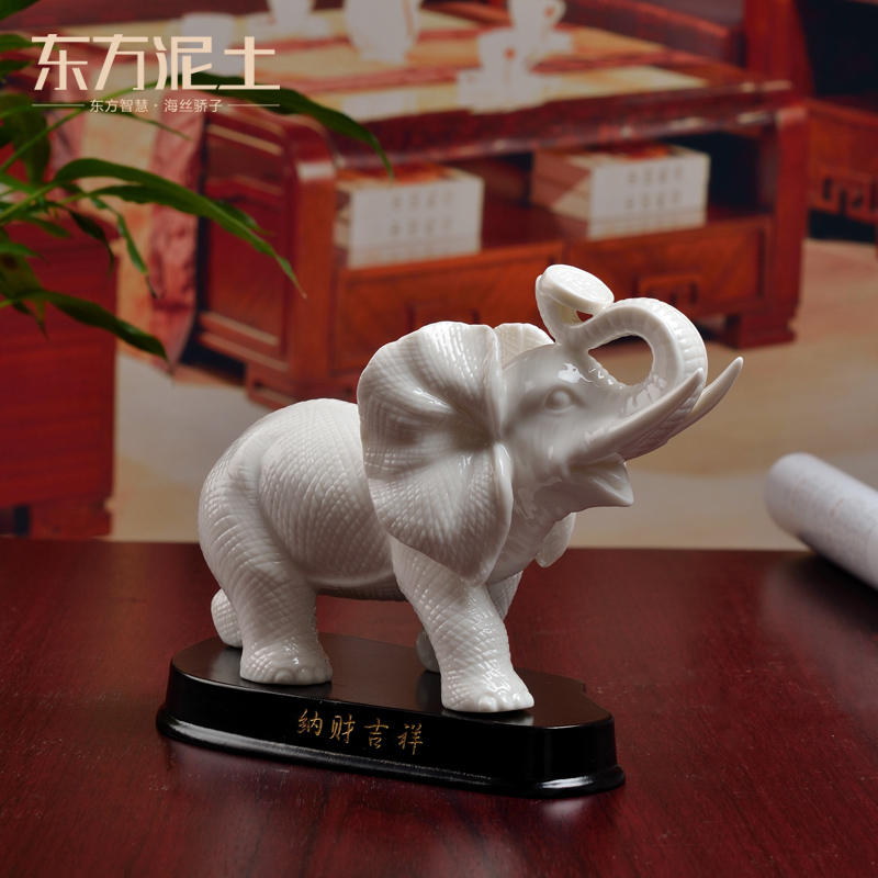 Oriental clay ceramic creative furnishing articles home sitting room desktop decoration/lucky elephant D13-102