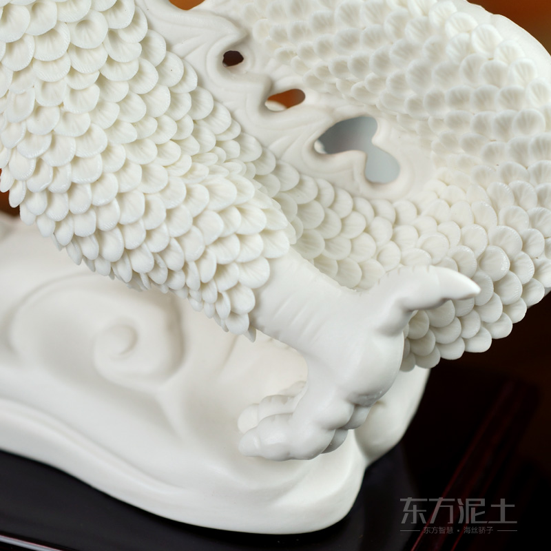 Oriental soil dehua white porcelain its in the sitting room porch ceramic furnishing articles/ShengShiXiang dragons D02-21