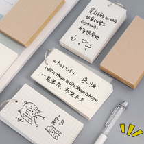 Back English words card paper mini pinyin card ring buckle iron ring trumpet book blank homemade loose leaf memory hand card high school students junior high school English creative notes portable customization