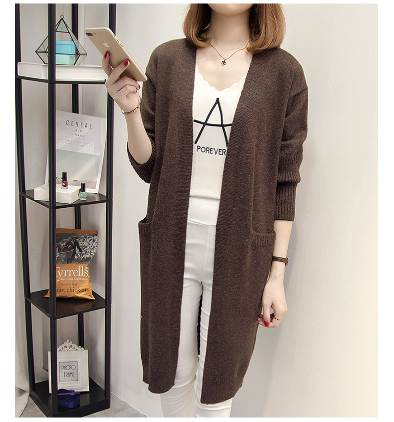 针织衫女开衫秋季新款女装韩版长袖宽松外搭上