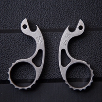 Tactical Snail Finger Tiger Cigar Rack Cigarette Toopener Attack Breaking Window Instrumental EDC titanium alloy pure copper VOXSnail