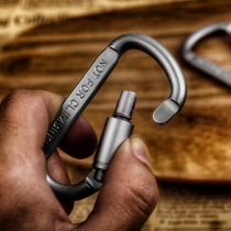 Travel friend backpack buckle outdoor travel lightweight aluminum alloy fast strap lock mountaineering water bottle keychain boutique buckle