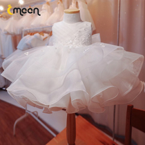 Baby one year old dress Pengpeng children hundred natural day princess dress foreign baby girl high-end catch Zhou Chunqiu