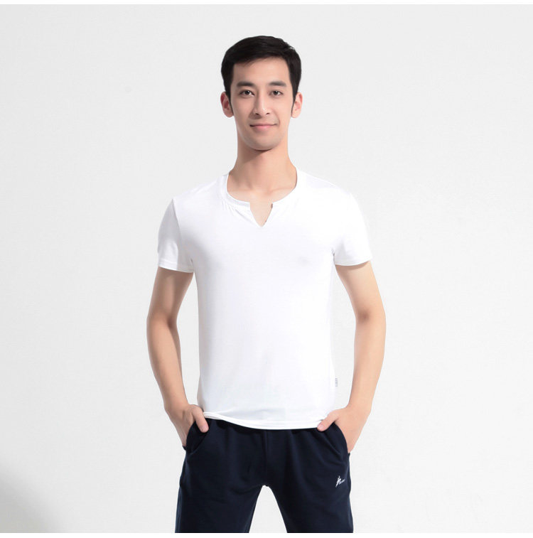 柏屋舞苑 运动男士圆开领成人t恤 舞蹈练功训练修身短袖上衣修身_7折