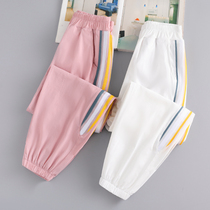 Girls' pants autumn thin children's trousers and anti-mosquito pants