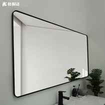 Bathroom wall hanging mirror Makeup mirror Nordic vanity mirror Bathroom with frame washbasin mirror Home bathroom mirror