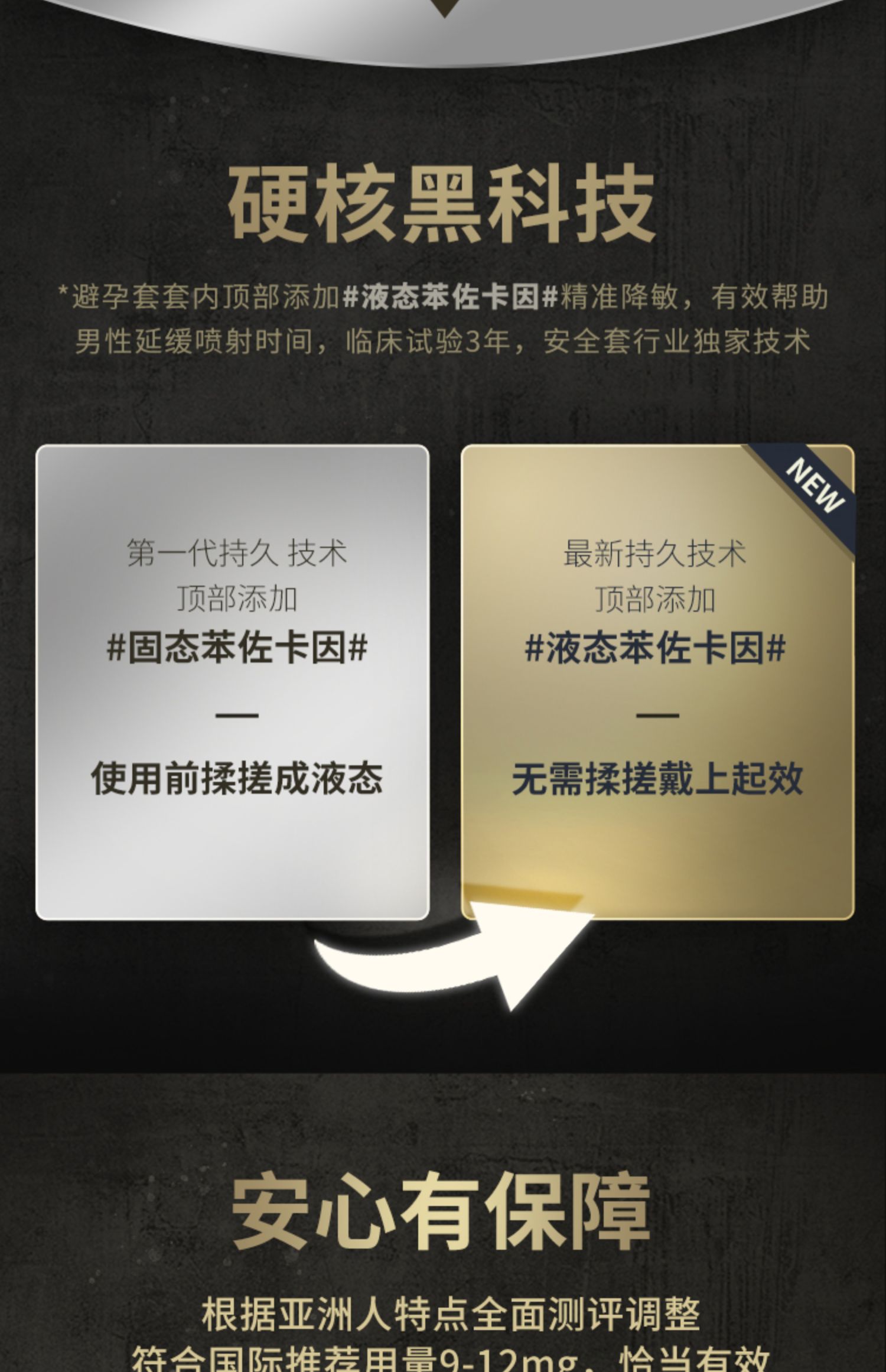 【延时黄金持久装】杰士邦安全避孕套介绍