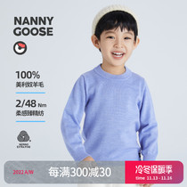 Nanny Goose Nanny McPhee Baby Sweater Kids Long Sleeve Round Neck Unisex Bottoming Shirt Warm Top