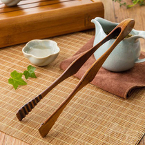 Nanmu hot pot clip Japanese wooden clip Barbecue self-service accessories Cooking anti-scalding barbecue bread clip