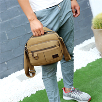 19 new canvas bag business collection wallet Korean mens bag shoulder bag shoulder bag kit travel bag Hand bag